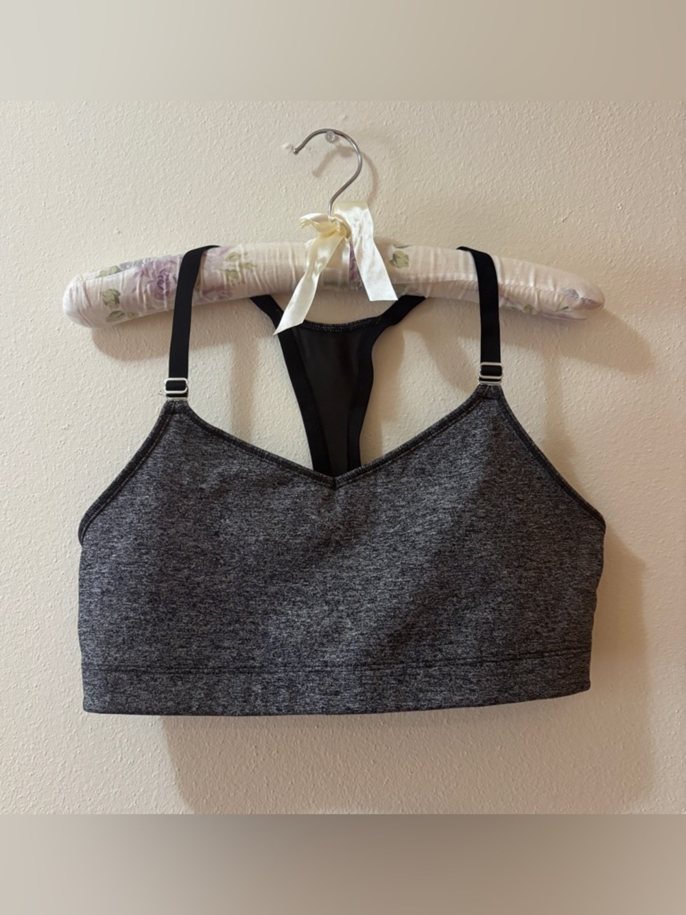 VSX Heather Dark Gray Racerback Sports Bralette